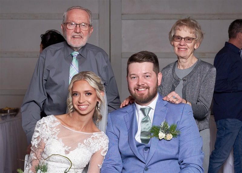 Kaylie + Bailey wedding — photos with friends