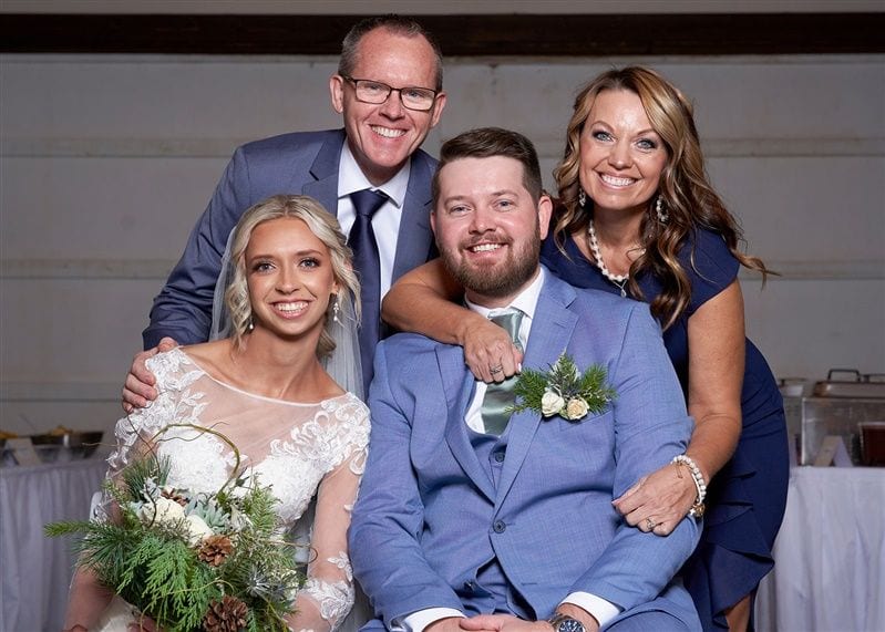 Kaylie + Bailey wedding — photos with friends