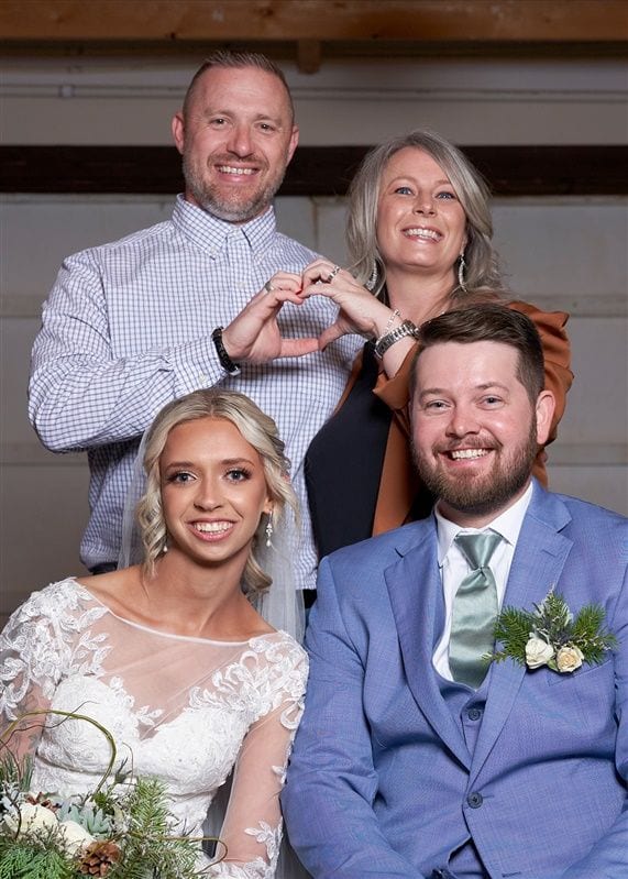 Kaylie + Bailey wedding — photos with friends