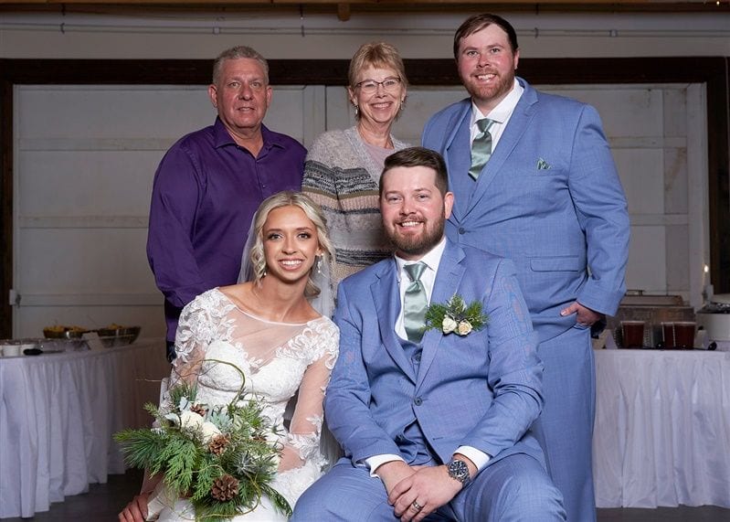 Kaylie + Bailey wedding — photos with friends