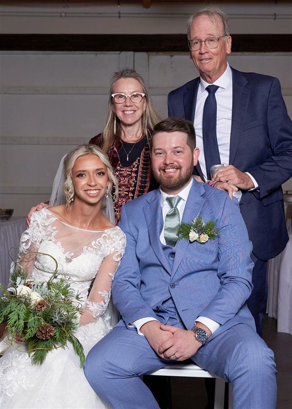 Kaylie + Bailey wedding — photos with friends