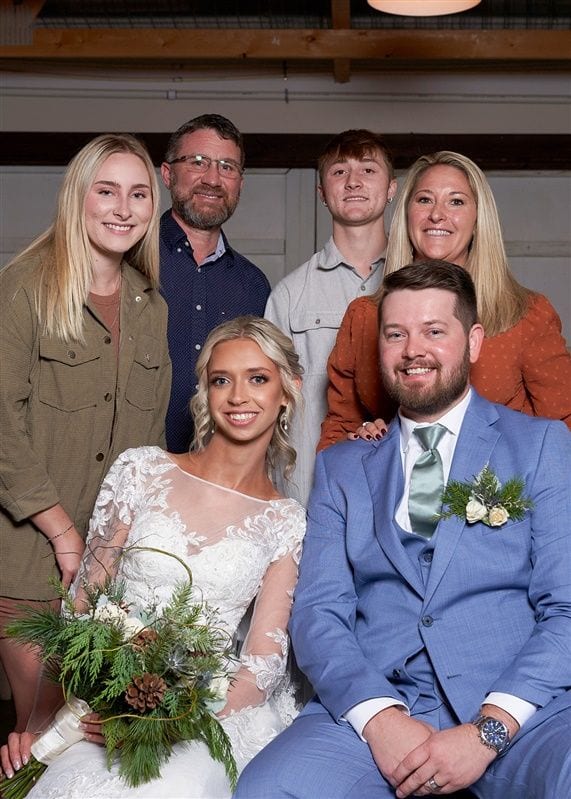 Kaylie + Bailey wedding — photos with friends