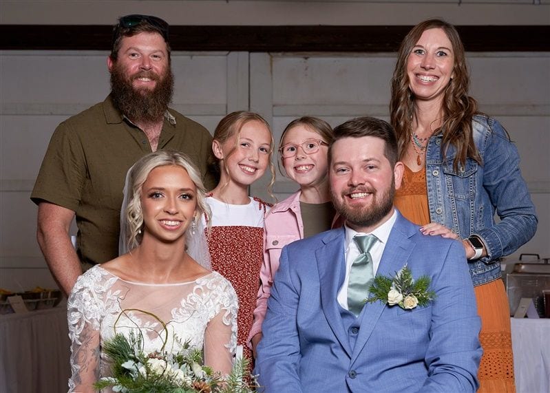 Kaylie + Bailey wedding — photos with friends