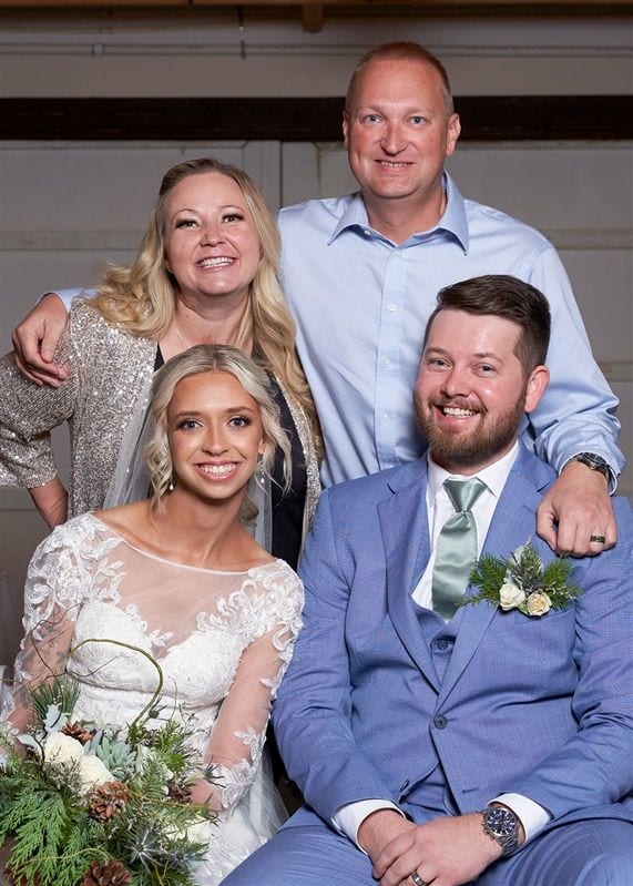 Kaylie + Bailey wedding — photos with friends