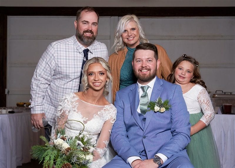 Kaylie + Bailey wedding — photos with friends
