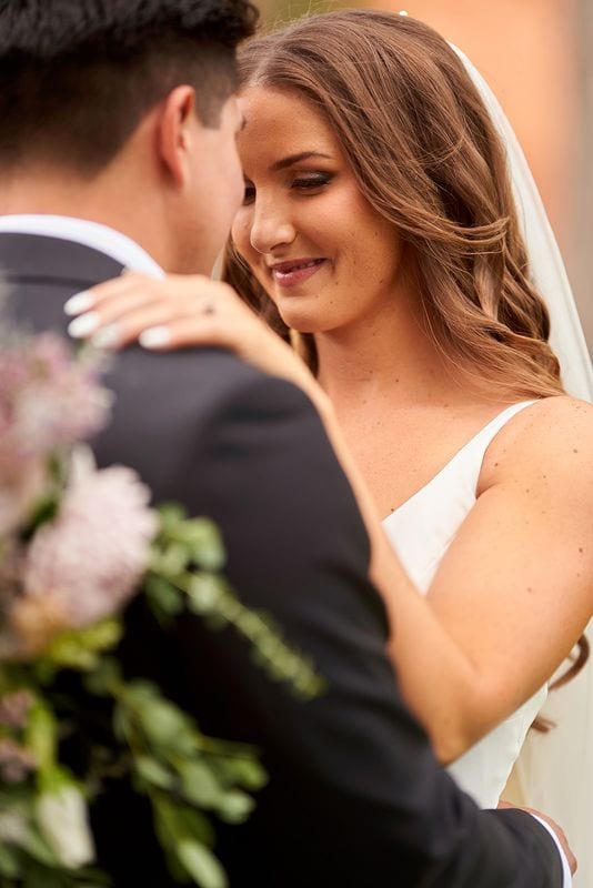 Meryl + Augustin wedding — bride + groom