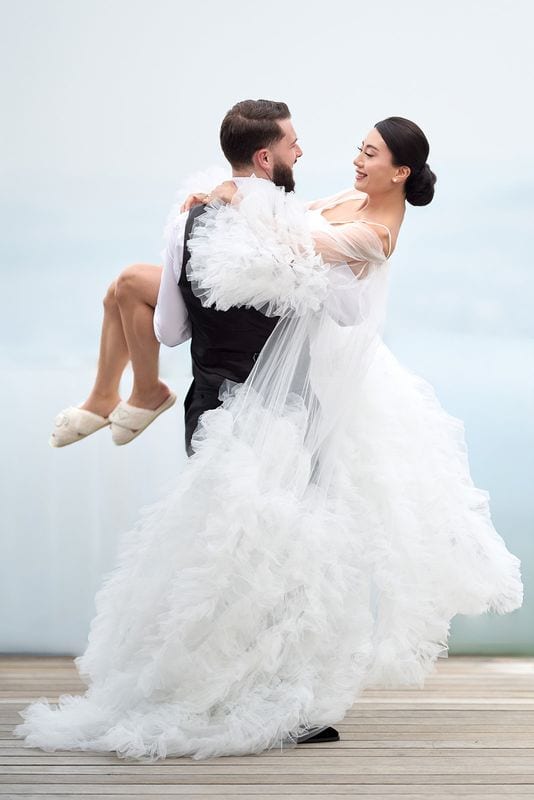 Noelle + Richie wedding — bride + groom