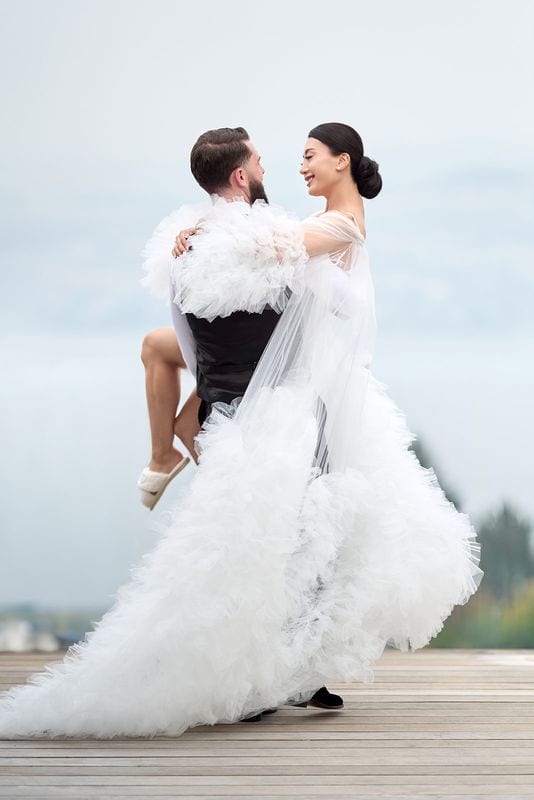 Noelle + Richie wedding — bride + groom