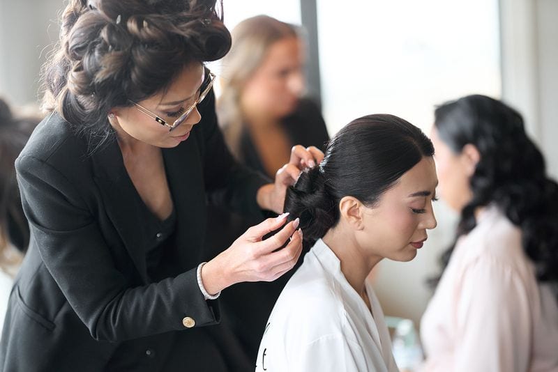 Noelle + Richie wedding — getting ready - girls