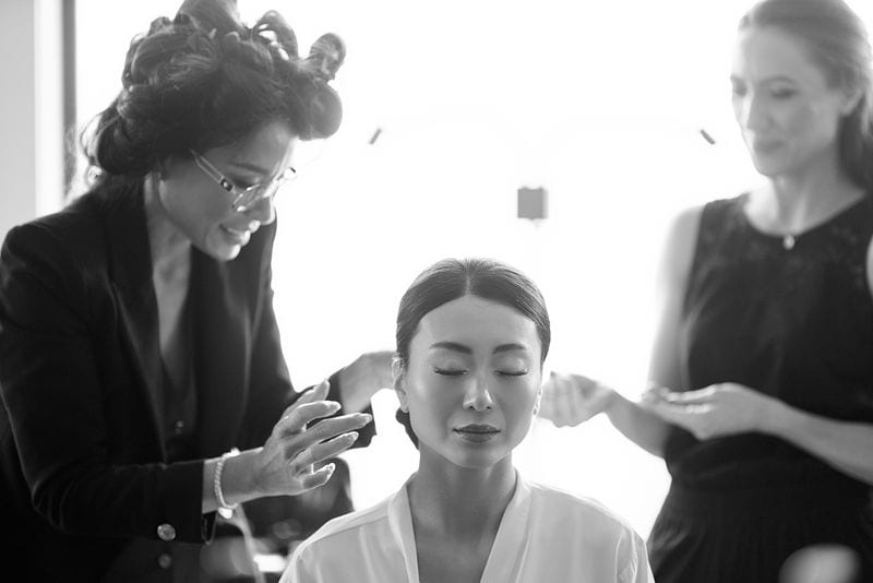 Noelle + Richie wedding — getting ready - girls