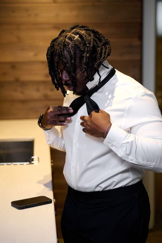 Noelle + Richie wedding — getting ready - guys