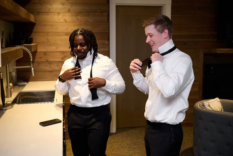 Noelle + Richie wedding — getting ready - guys