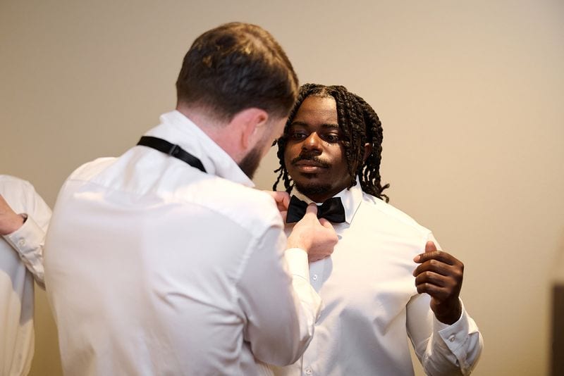 Noelle + Richie wedding — getting ready - guys