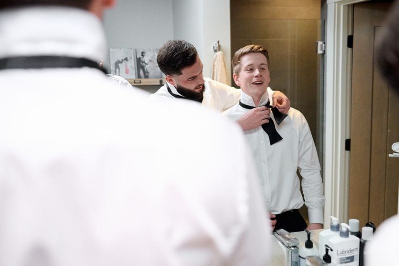 Noelle + Richie wedding — getting ready - guys