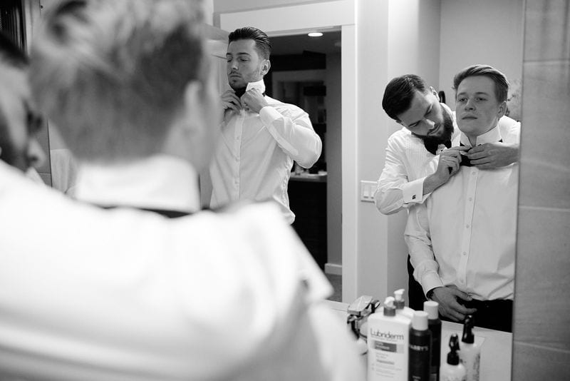 Noelle + Richie wedding — getting ready - guys