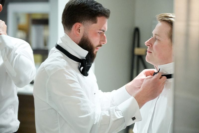 Noelle + Richie wedding — getting ready - guys