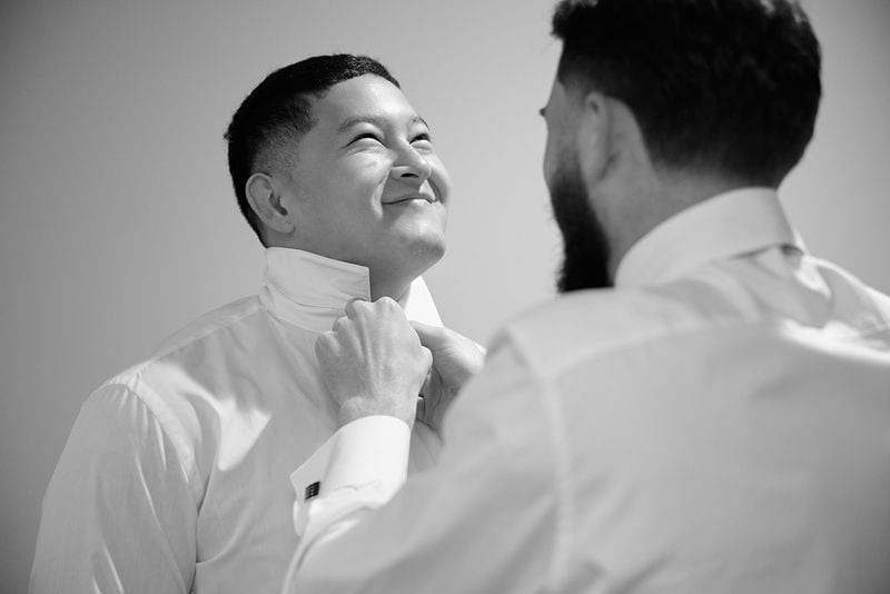 Noelle + Richie wedding — getting ready - guys