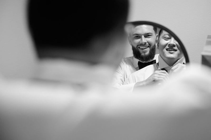 Noelle + Richie wedding — getting ready - guys