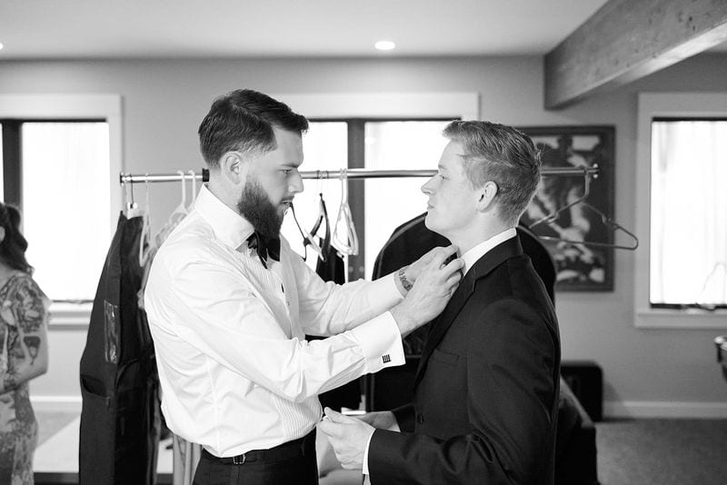 Noelle + Richie wedding — getting ready - guys