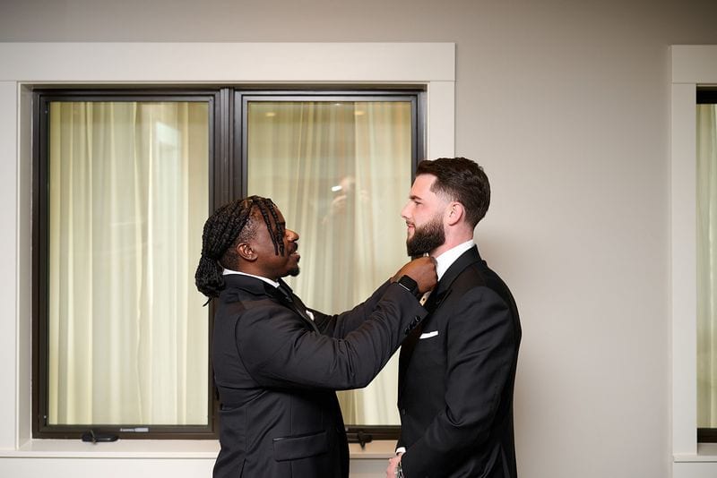 Noelle + Richie wedding — getting ready - guys