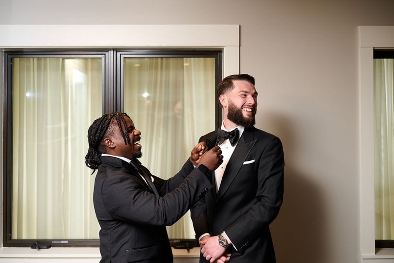 Noelle + Richie wedding — getting ready - guys