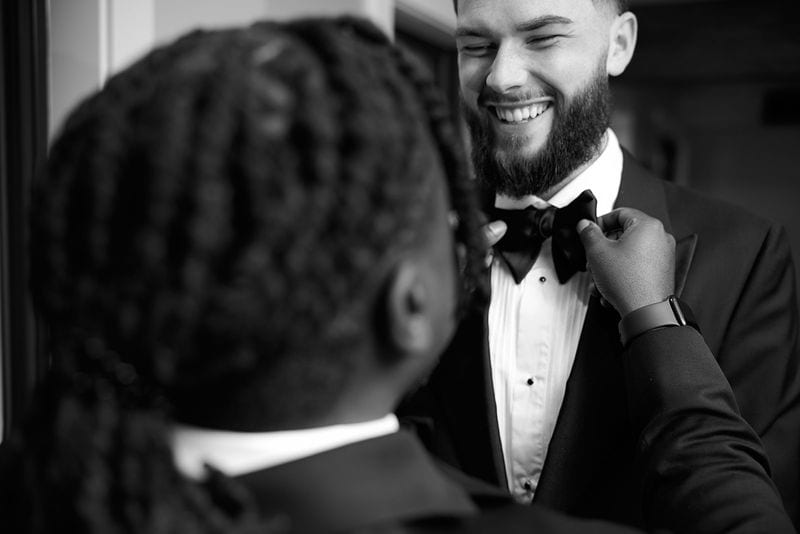 Noelle + Richie wedding — getting ready - guys