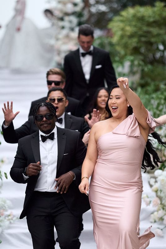 Noelle + Richie wedding — grand entrance