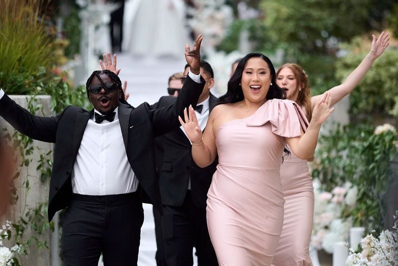 Noelle + Richie wedding — grand entrance