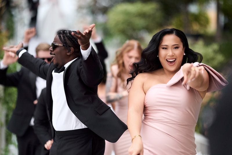 Noelle + Richie wedding — grand entrance