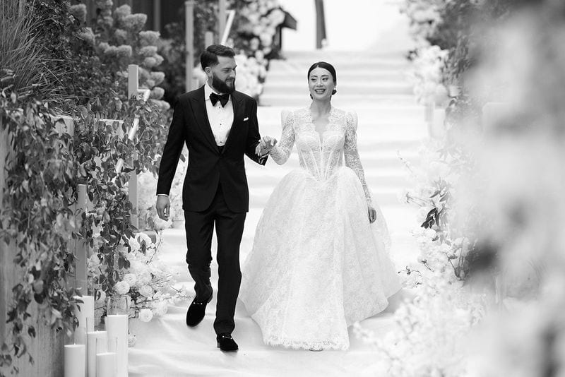 Noelle + Richie wedding — grand entrance