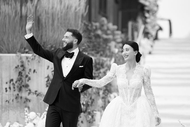 Noelle + Richie wedding — grand entrance