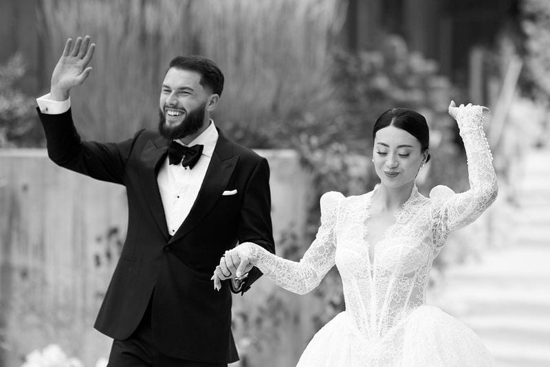 Noelle + Richie wedding — grand entrance