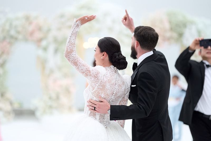 Noelle + Richie wedding — grand entrance