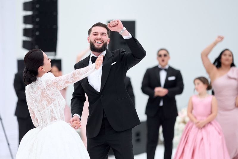 Noelle + Richie wedding — grand entrance