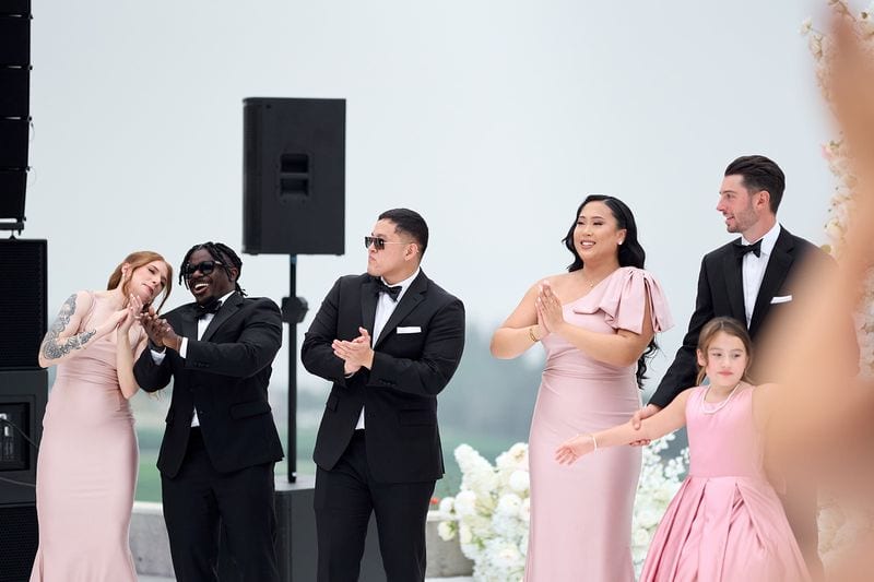 Noelle + Richie wedding — grand entrance