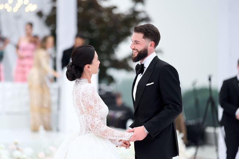 Noelle + Richie wedding — grand entrance
