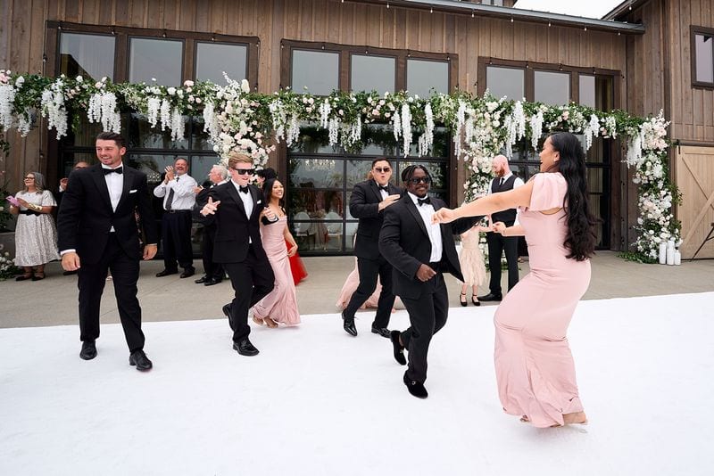 Noelle + Richie wedding — grand entrance