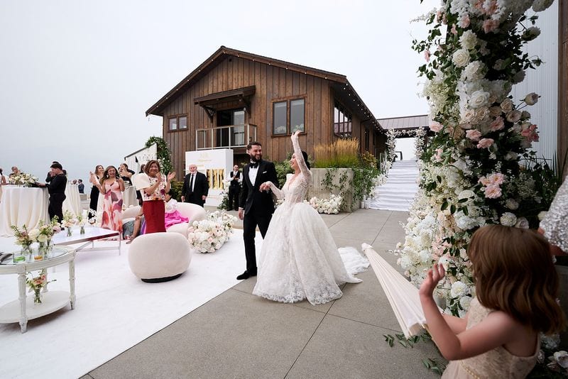 Noelle + Richie wedding — grand entrance