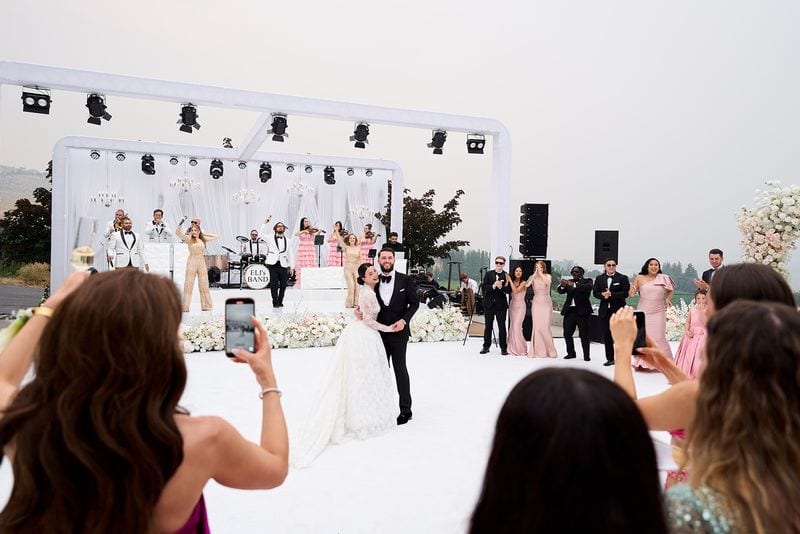 Noelle + Richie wedding — grand entrance