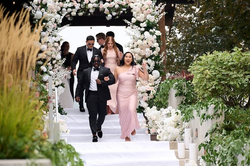 Noelle + Richie wedding — grand entrance