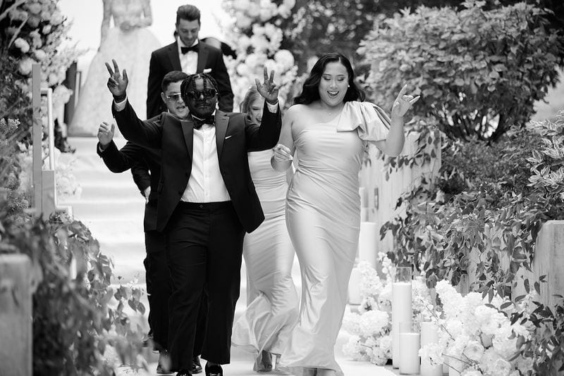 Noelle + Richie wedding — grand entrance