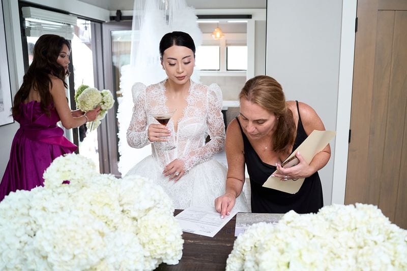 Noelle + Richie wedding — signing