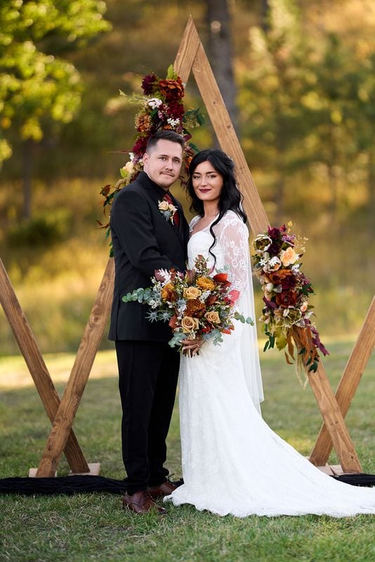 Whitney + Devon wedding — bride + groom