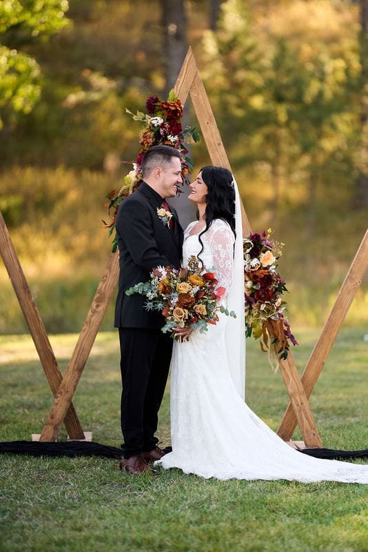 Whitney + Devon wedding — bride + groom