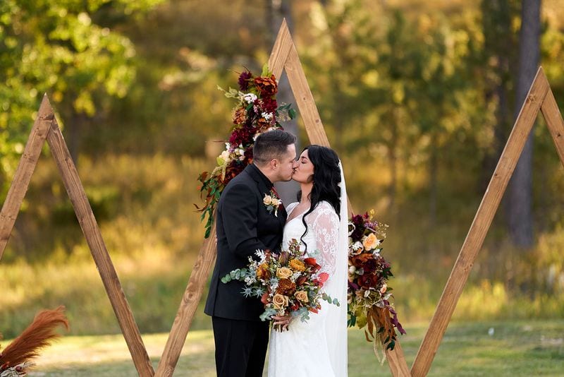Whitney + Devon wedding — bride + groom