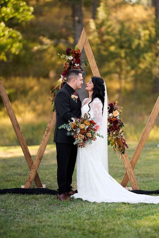 Whitney + Devon wedding — bride + groom