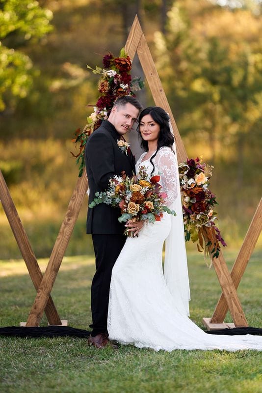 Whitney + Devon wedding — bride + groom