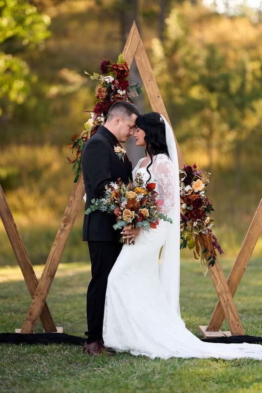 Whitney + Devon wedding — bride + groom