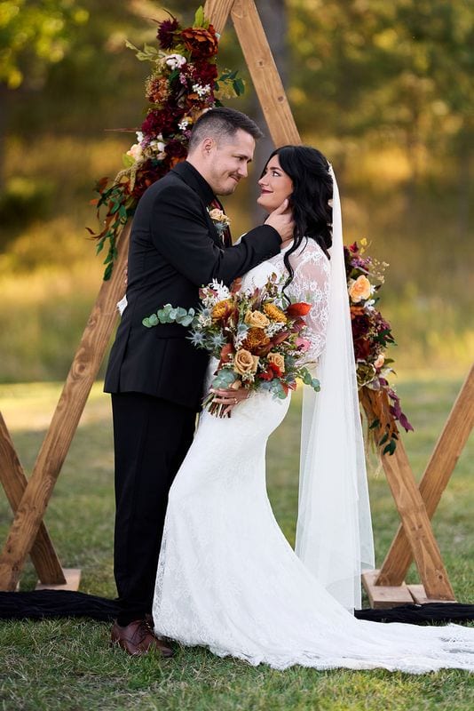 Whitney + Devon wedding — bride + groom