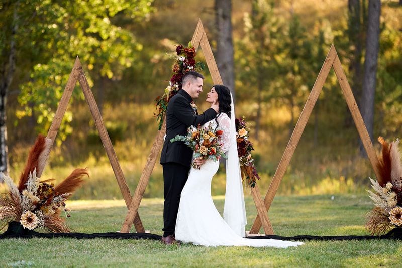 Whitney + Devon wedding — bride + groom